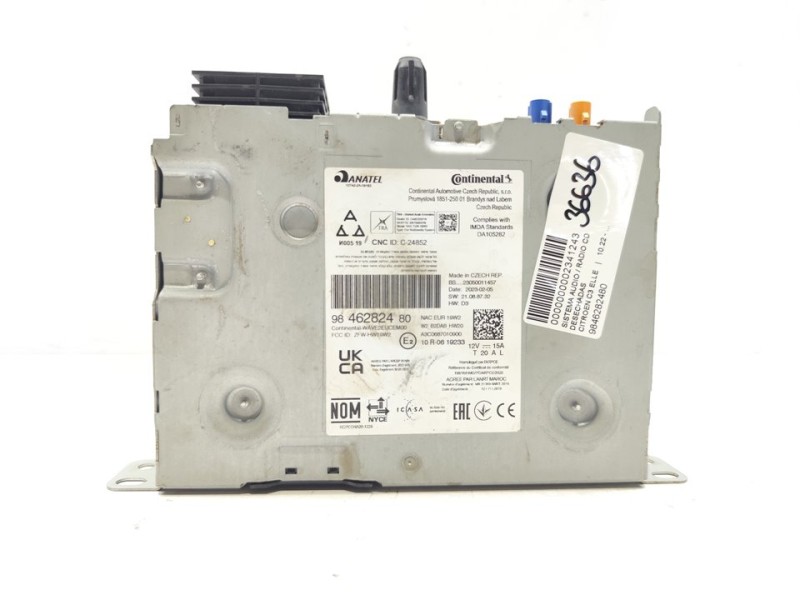 Recambio de sistema audio / radio cd para citroën c3 elle referencia OEM IAM 9846282480  