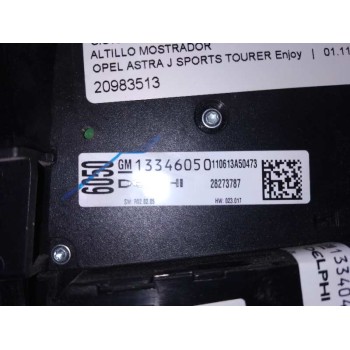 Recambio de sistema audio / radio cd para opel astra j sports tourer enjoy referencia OEM IAM 20983513  
