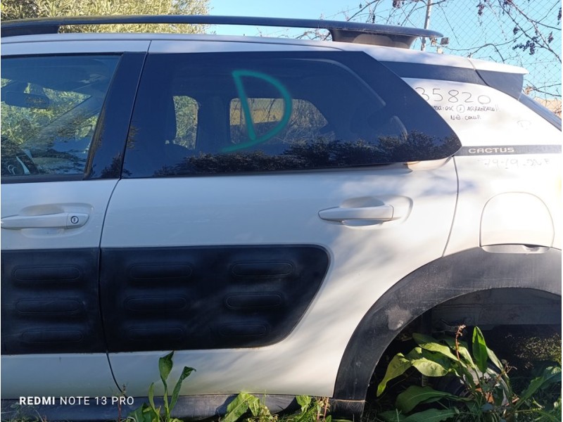 Recambio de puerta trasera izquierda para citroën c4 cactus shine edition referencia OEM IAM 9801219180  
