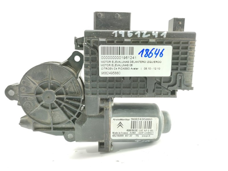 Recambio de motor elevalunas delantero izquierdo para citroën c4 picasso avatar referencia OEM IAM 9682495880  