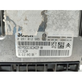 Recambio de centralita motor uce para citroën c4 berlina collection referencia OEM IAM 0281012985  