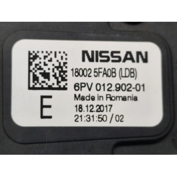 Recambio de potenciometro pedal para nissan micra v (k14) acenta referencia OEM IAM 180025FA0B  