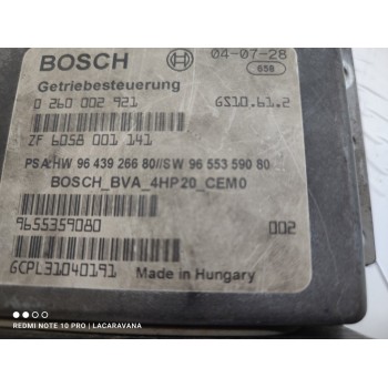 Recambio de centralita cambio automatico para peugeot 407 st confort pack referencia OEM IAM 9655359080  