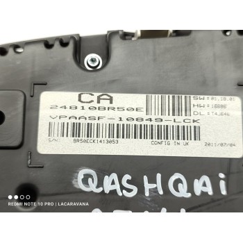 Recambio de cuadro instrumentos para nissan qashqai (j10) acenta referencia OEM IAM 24810BR50E  