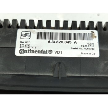 Recambio de mando climatizador para seat ibiza sc (6j1) sport referencia OEM IAM 6J0820043A  