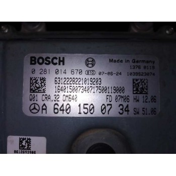 Recambio de centralita motor uce para mercedes-benz clase b (w245) 200 cdi (245.208) referencia OEM IAM A6401500734  