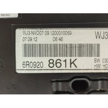 Recambio de cuadro instrumentos para volkswagen polo (6r1) advance referencia OEM IAM 6R0920861K  