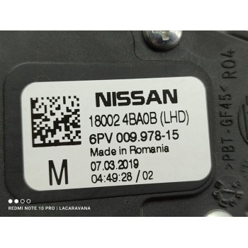 Recambio de pedal acelerador para renault kadjar life referencia OEM IAM 180024BA0B  