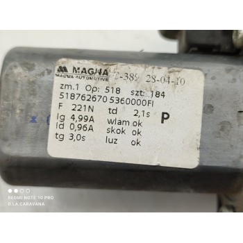 Recambio de elevalunas delantero derecho para fiat 500 cabrio (150) pop referencia OEM IAM 518762670  