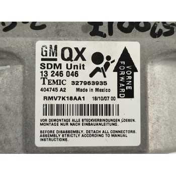 Recambio de centralita airbag para opel zafira b cosmo referencia OEM IAM 13246046  