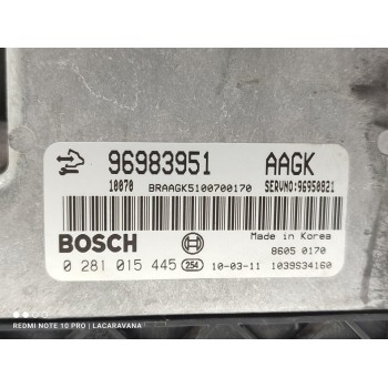 Recambio de centralita motor uce para chevrolet cruze ls referencia OEM IAM 0281015445  