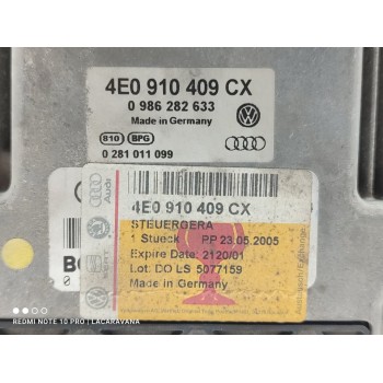 Recambio de centralita motor uce para audi a8 (4e2) 4.0 tdi quattro referencia OEM IAM 4E0910409CX  