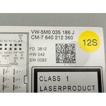 Recambio de sistema audio / radio cd para volkswagen polo (6r1) advance referencia OEM IAM 5M0035186J  