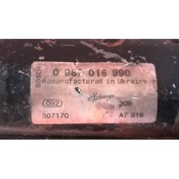 Recambio de motor arranque para volkswagen t4 transporter/furgoneta (mod. 1991) 2.4 diesel referencia OEM IAM 0986016990  