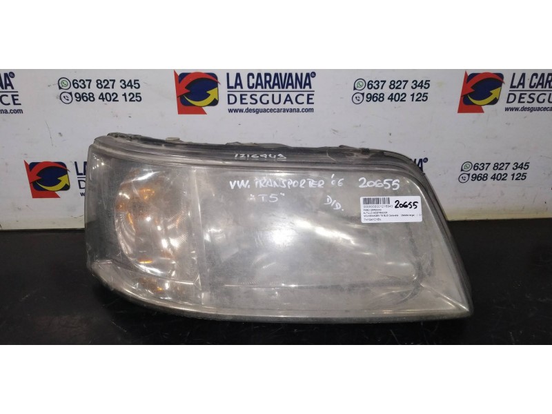Recambio de faro derecho para volkswagen t5 bus caravelle (batalla larga) referencia OEM IAM 7H1941016N  