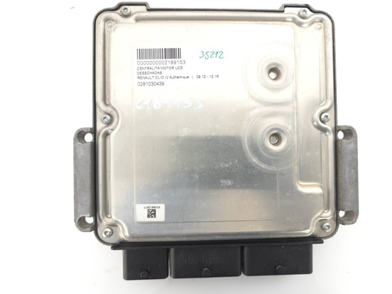 Recambio de centralita motor uce para renault clio iv authentique referencia OEM IAM 0281030439  