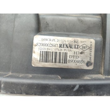 Recambio de faro derecho para renault laguna ii (bg0) authentique referencia OEM IAM 8200002847  