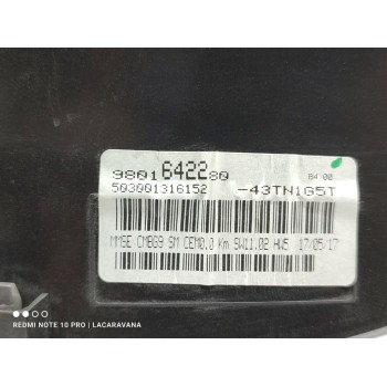 Recambio de cuadro instrumentos para peugeot partner kombi access referencia OEM IAM 9801642280  