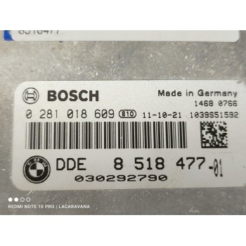 Recambio de centralita motor uce para bmw serie 5 lim. (f10) 520d referencia OEM IAM 8518477  