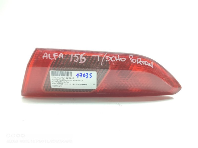 Recambio de piloto trasero derecho interior para alfa romeo 156 (116) 1.9 jtd progression referencia OEM IAM 29032001  