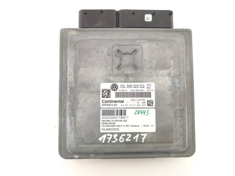 Recambio de centralita motor uce para volkswagen golf vi (5k1) advance referencia OEM IAM 03L906023DQ  