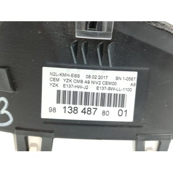 Recambio de cuadro instrumentos para peugeot 208 style referencia OEM IAM 9813848780  