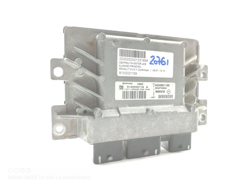 Recambio de centralita motor uce para renault clio iii dynamique referencia OEM IAM S120202116A  