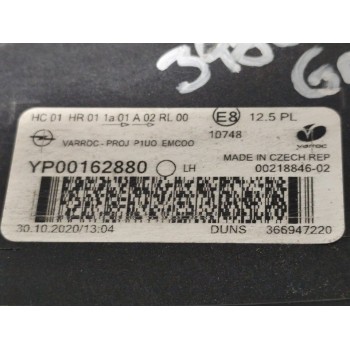 Recambio de faro izquierdo para opel grandland x ultimate referencia OEM IAM YP001162880  
