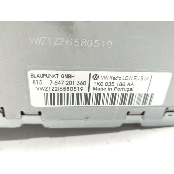 Recambio de sistema audio / radio cd para volkswagen golf vi (5k1) advance referencia OEM IAM 1K0035186AA  