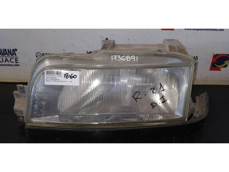 Recambio de faro izquierdo para renault 21 berlina (b/l48) gtd referencia OEM IAM   