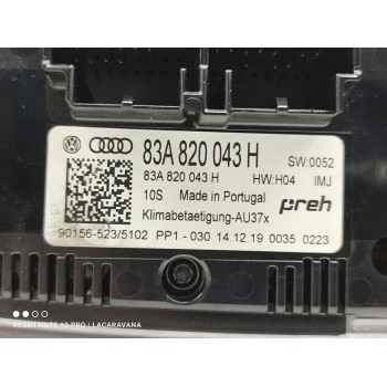 Recambio de mando climatizador para audi a1 sportback (gba) 25 tfsi advanced referencia OEM IAM 83A820043H  