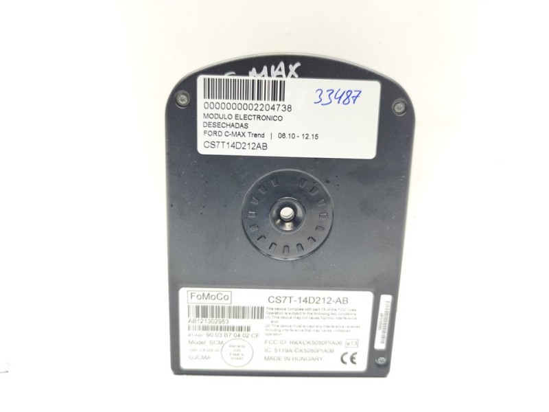 Recambio de modulo electronico para ford c-max trend referencia OEM IAM CS7T14D212AB  