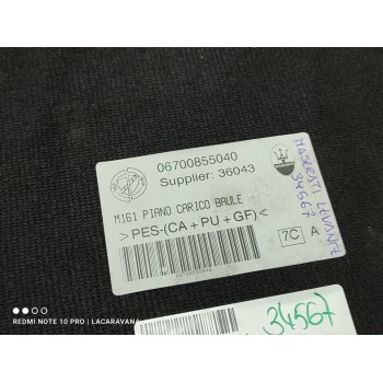 Recambio de bandeja trasera para maserati levante diesel referencia OEM IAM 06700855040  