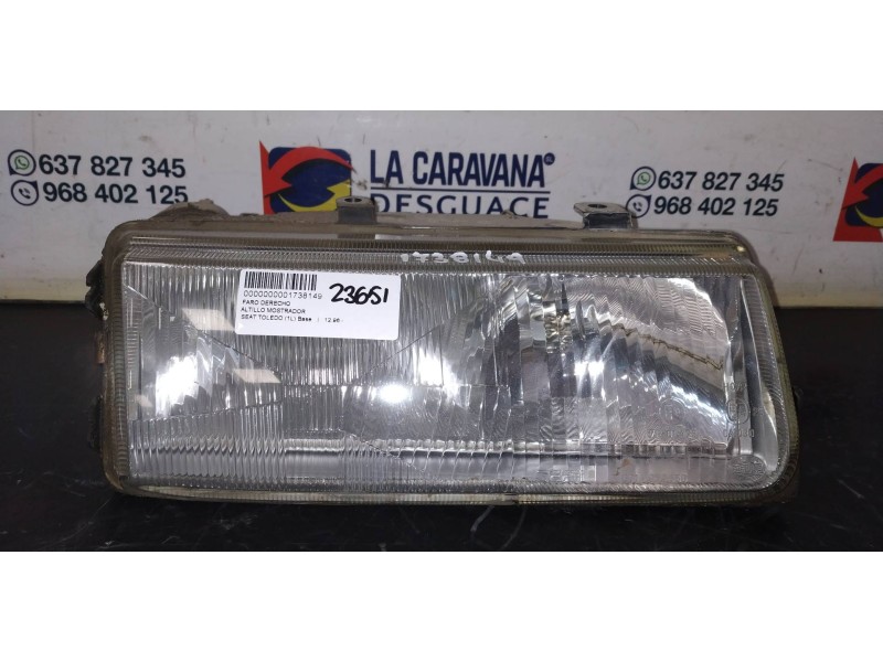 Recambio de faro derecho para seat toledo (1l) base referencia OEM IAM   