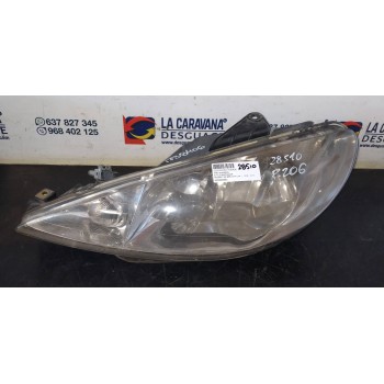 Recambio de faro izquierdo para peugeot 206 berlina x-line referencia OEM IAM 9628666880  