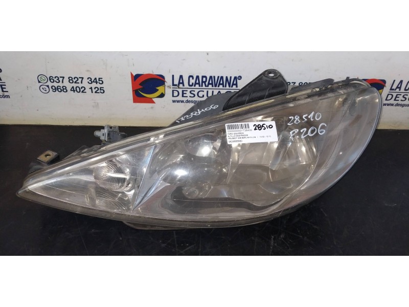 Recambio de faro izquierdo para peugeot 206 berlina x-line referencia OEM IAM 9628666880  