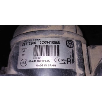 Recambio de faro derecho para volkswagen passat berlina (3c2) advance plus referencia OEM IAM 3C0941006N  