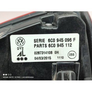 Recambio de piloto trasero derecho para volkswagen polo (6c1) advance bluemotion referencia OEM IAM 6C0945096F  