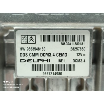 Recambio de centralita motor uce para citroën c5 berlina exclusive referencia OEM IAM 9663548180  