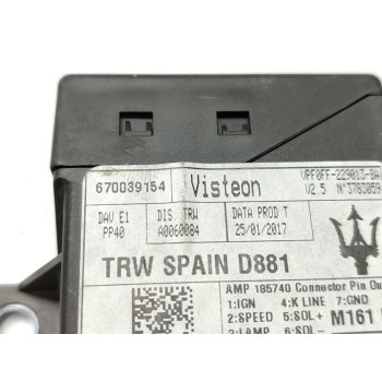 Recambio de modulo electronico para maserati levante diesel referencia OEM IAM 670039154  