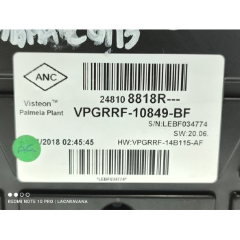 Recambio de cuadro instrumentos para renault clio iv business referencia OEM IAM 248108818R  