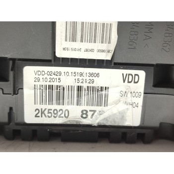Recambio de cuadro instrumentos para volkswagen caddy furgón/kombi kombi business bmt referencia OEM IAM 2K5920875A  