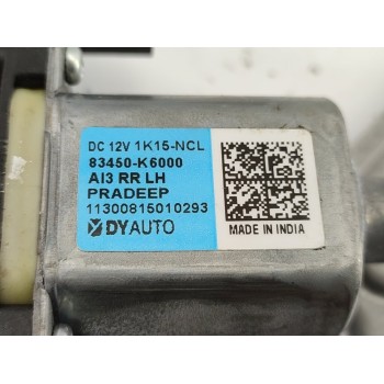 Recambio de elevalunas trasero izquierdo para hyundai i10 basis referencia OEM IAM 83450K6000  