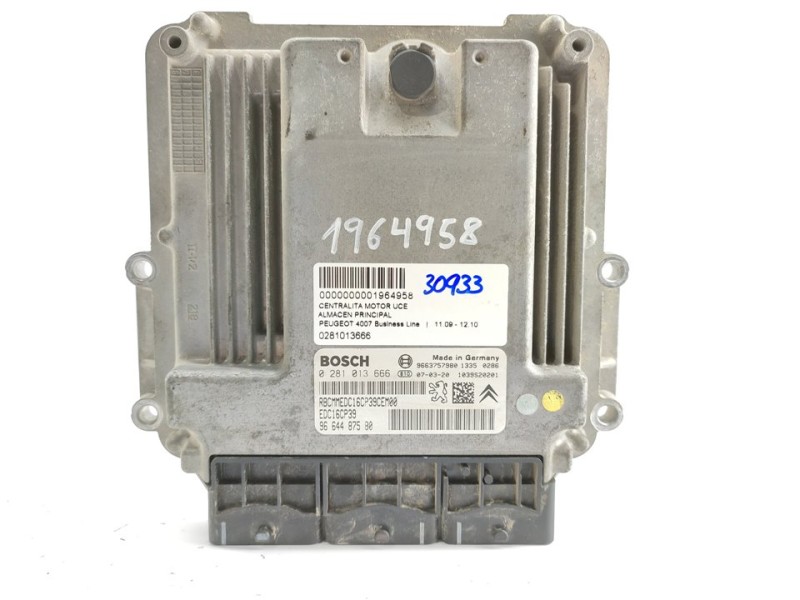 Recambio de centralita motor uce para peugeot 4007 sport pack referencia OEM IAM 0281013666  