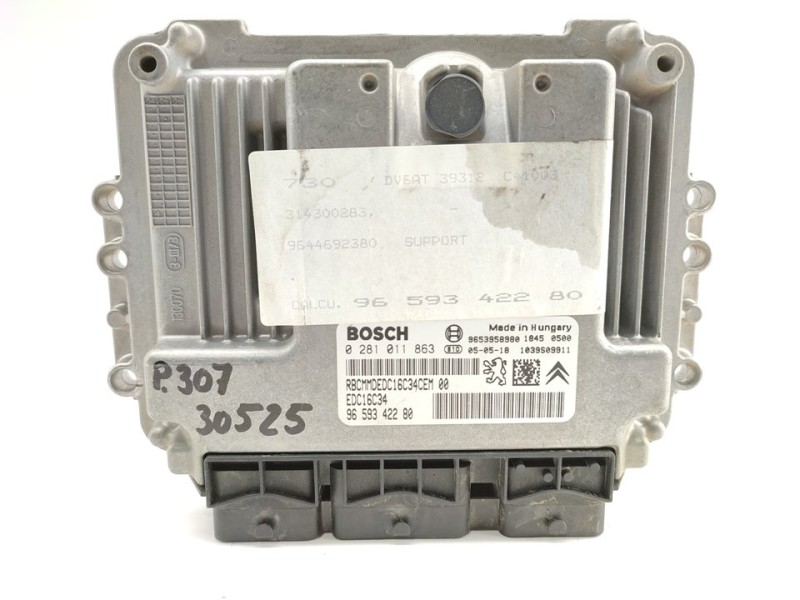 Recambio de centralita motor uce para peugeot 307 (s1) xr clim plus referencia OEM IAM 0281011863  