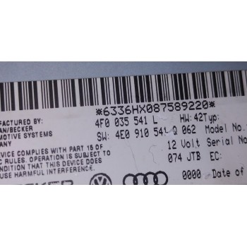 Recambio de modulo electronico para audi a5 coupe (8t) 3.0 tdi quattro referencia OEM IAM 4F0035541L  