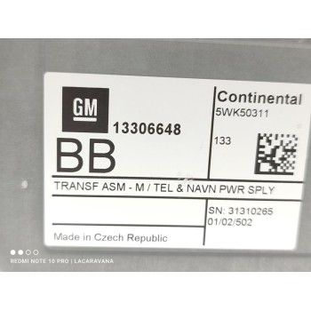 Recambio de modulo electronico para chevrolet trax lt referencia OEM IAM 13306648  