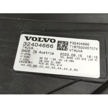Recambio de faro derecho para volvo xc 40 core 2wd referencia OEM IAM 32404666  