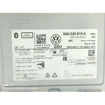 Recambio de sistema audio / radio cd para volkswagen golf vii lim. advance bluemotion tech. referencia OEM IAM 3Q0035819A  