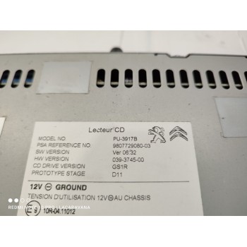 Recambio de sistema audio / radio cd para peugeot 508 sw allure referencia OEM IAM 9807729080  